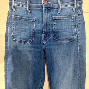 MOTHER High Rise Blue Jeans with Classic Denim Appeal